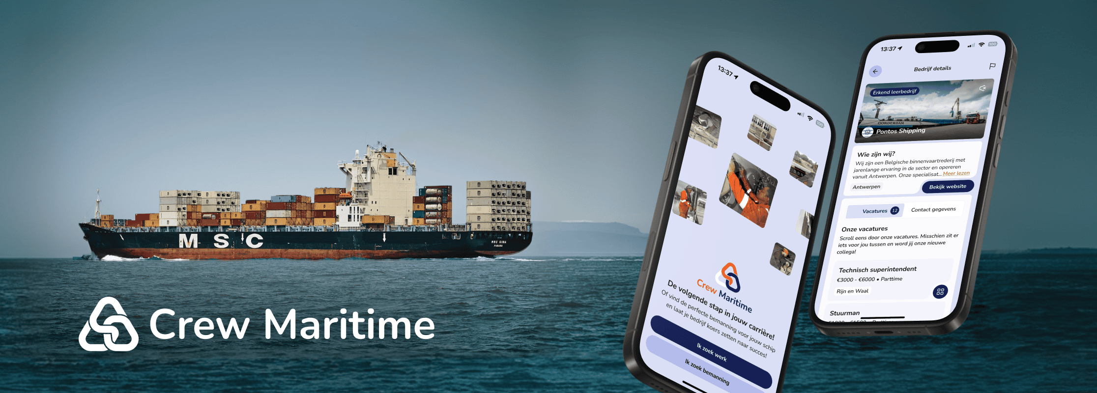 Crew Maritime: dé app voor recruitment in de binnenvaart