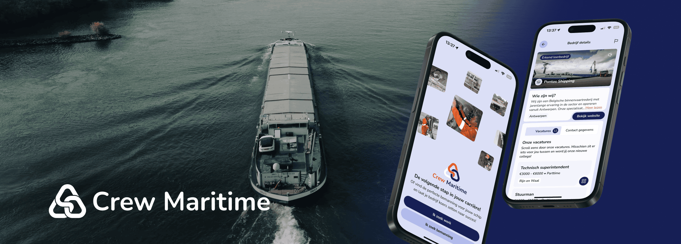 Crew Maritime: the go-to app for recruitment in inland waterway transport